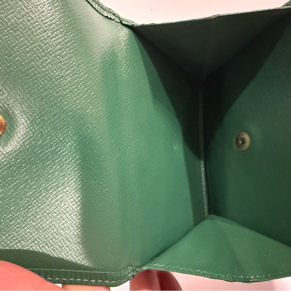 Louis Vuitton Bamboo Green Epi Leather Porte Billes Compact Wallet - Picture 7 of 11